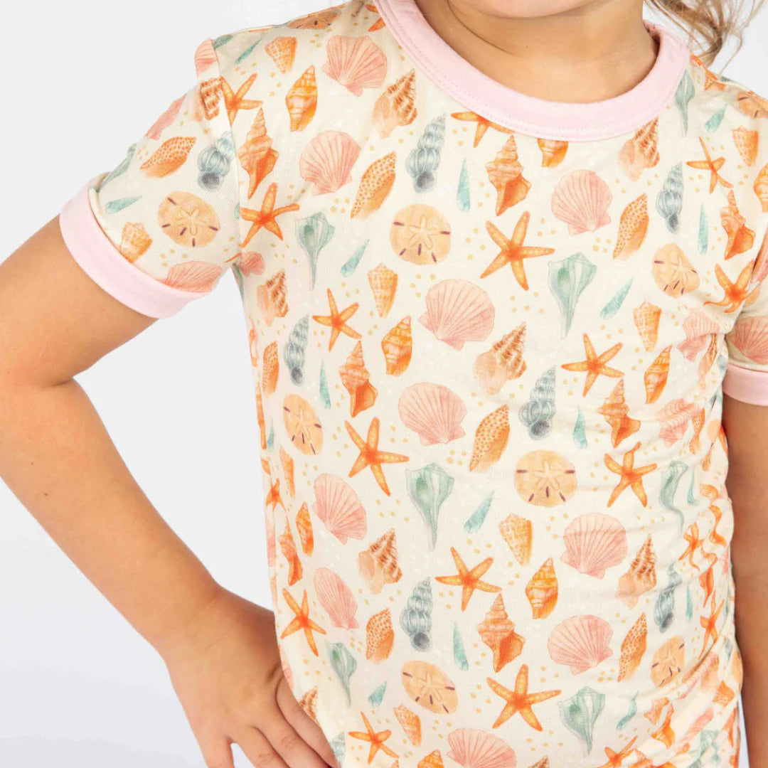 KIDS Seashell PJ Set (super soft bamboo fiber)
