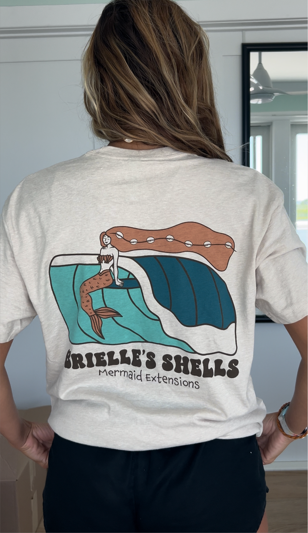 Unisex Surfing Mermaid T-Shirt