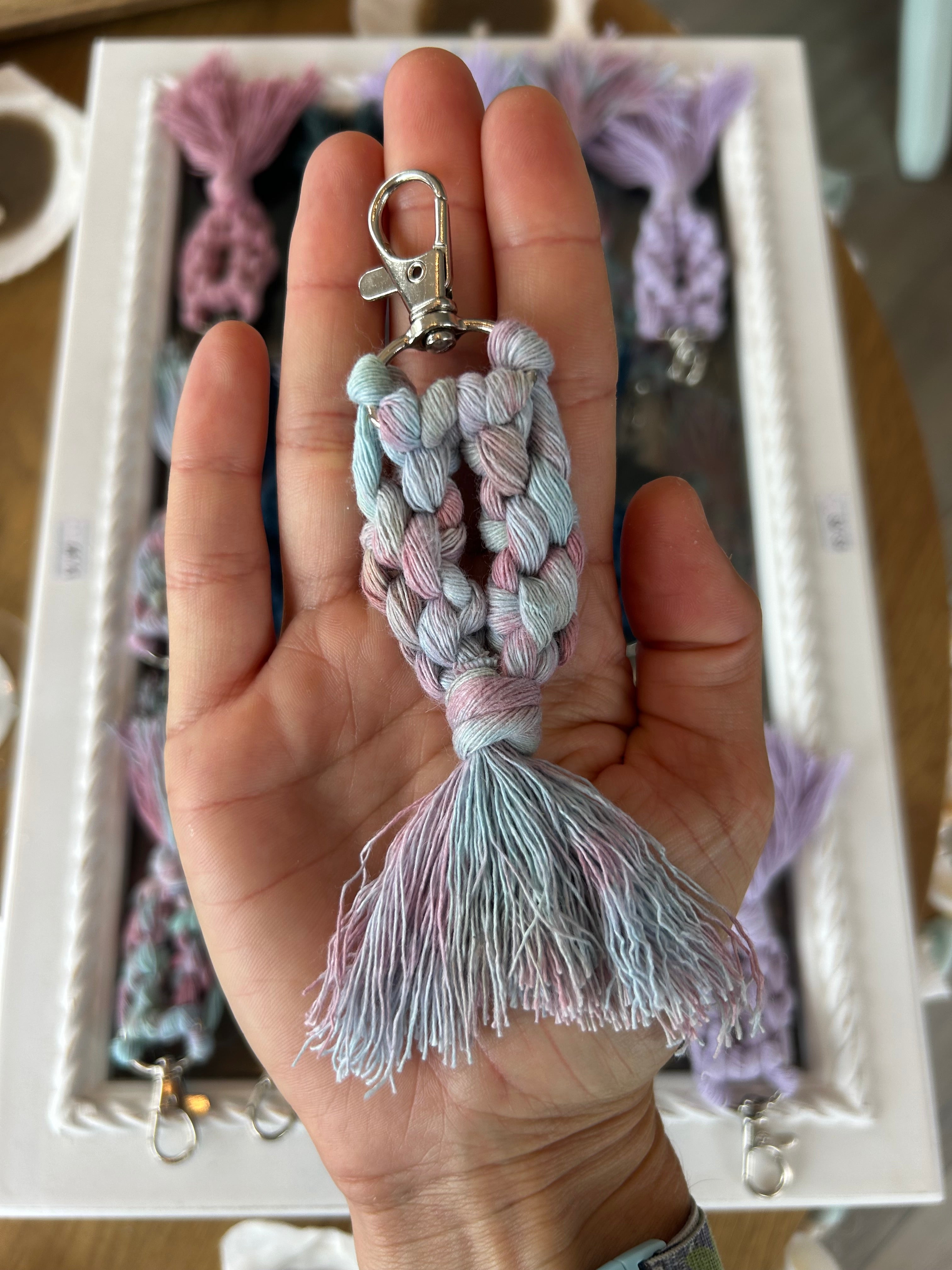 Handmade Mermaid Tail Crochet Keychain