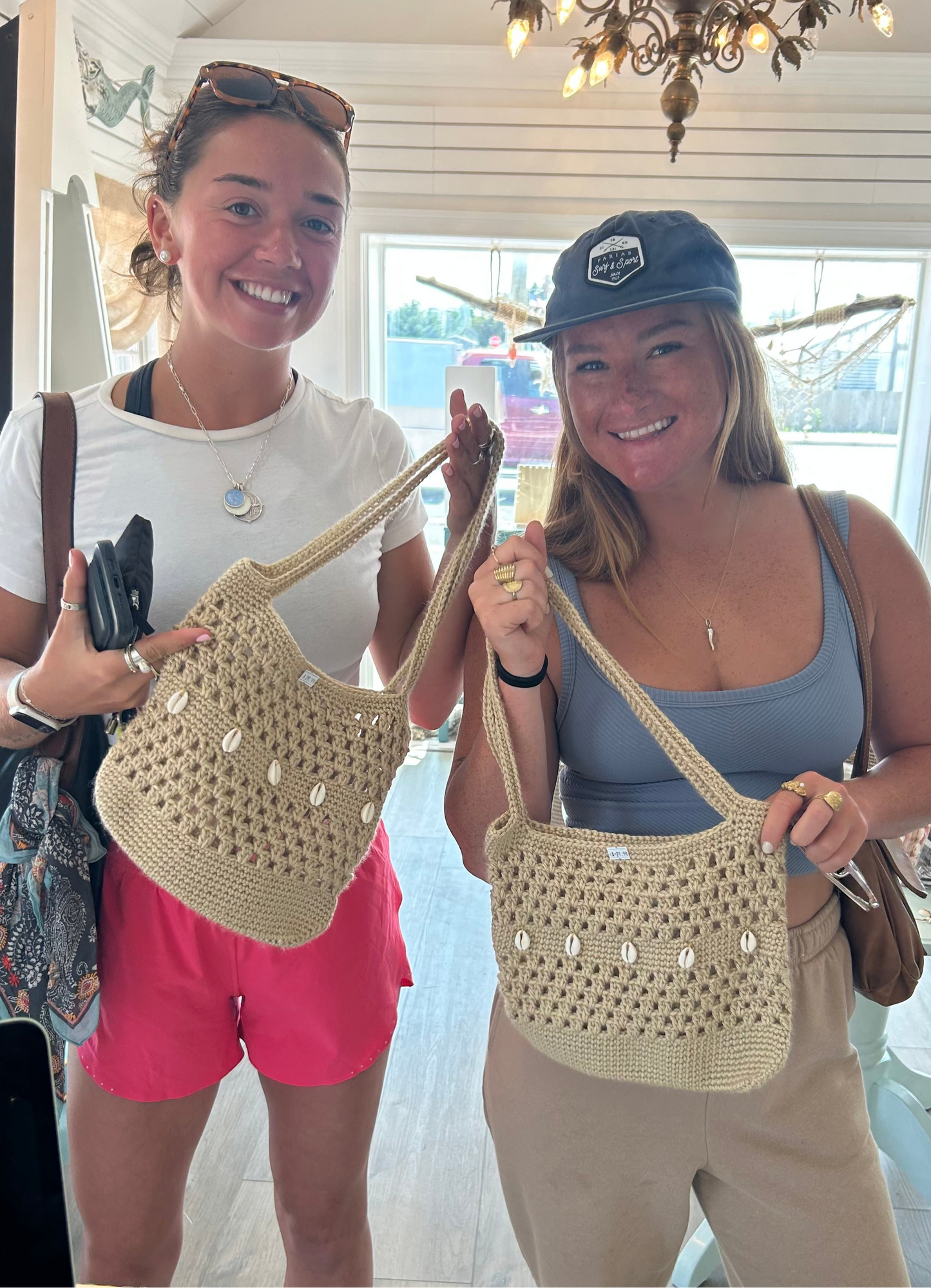 Handmade Crochet Coastal Bag