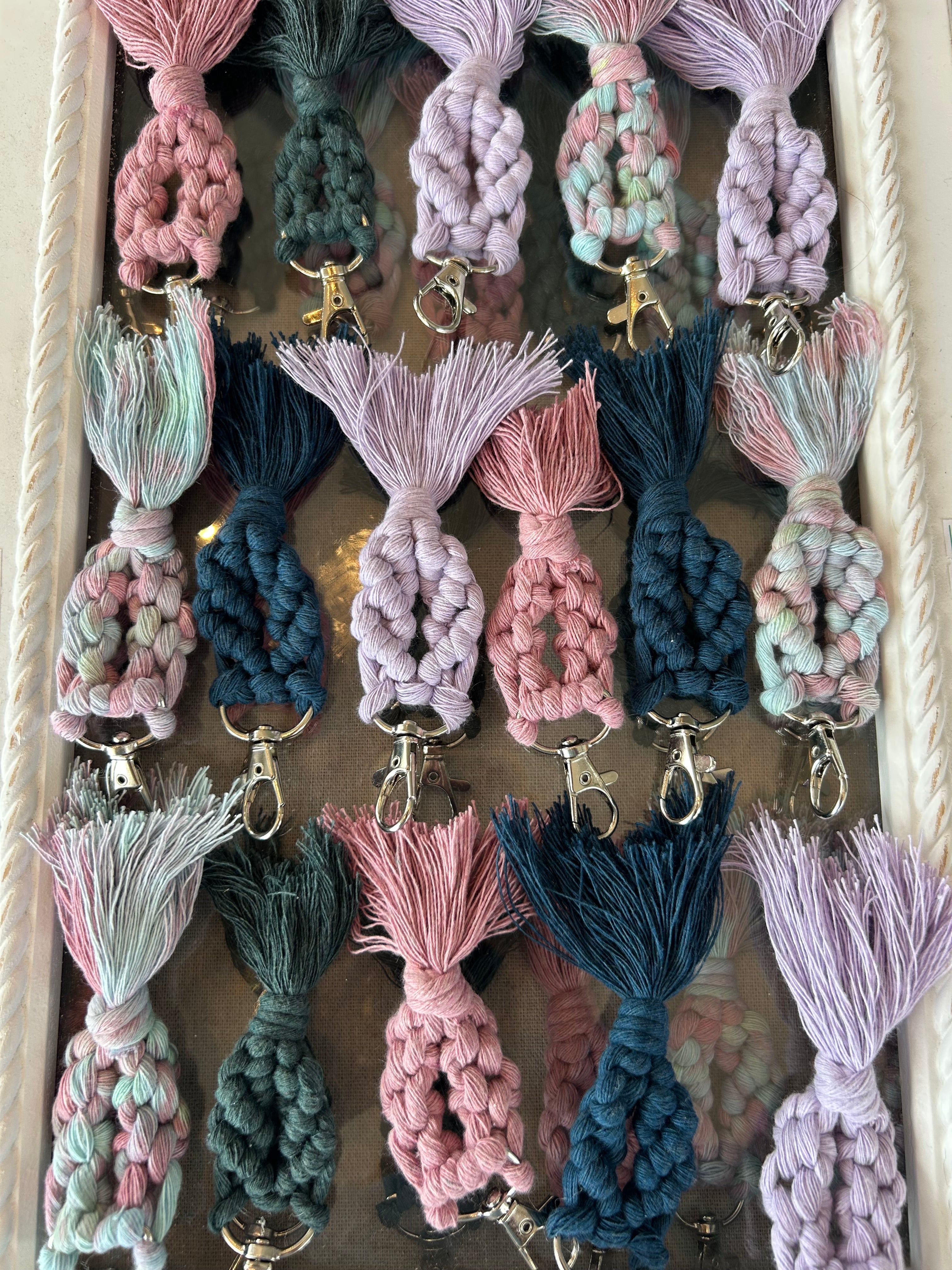 Handmade Mermaid Tail Crochet Keychain