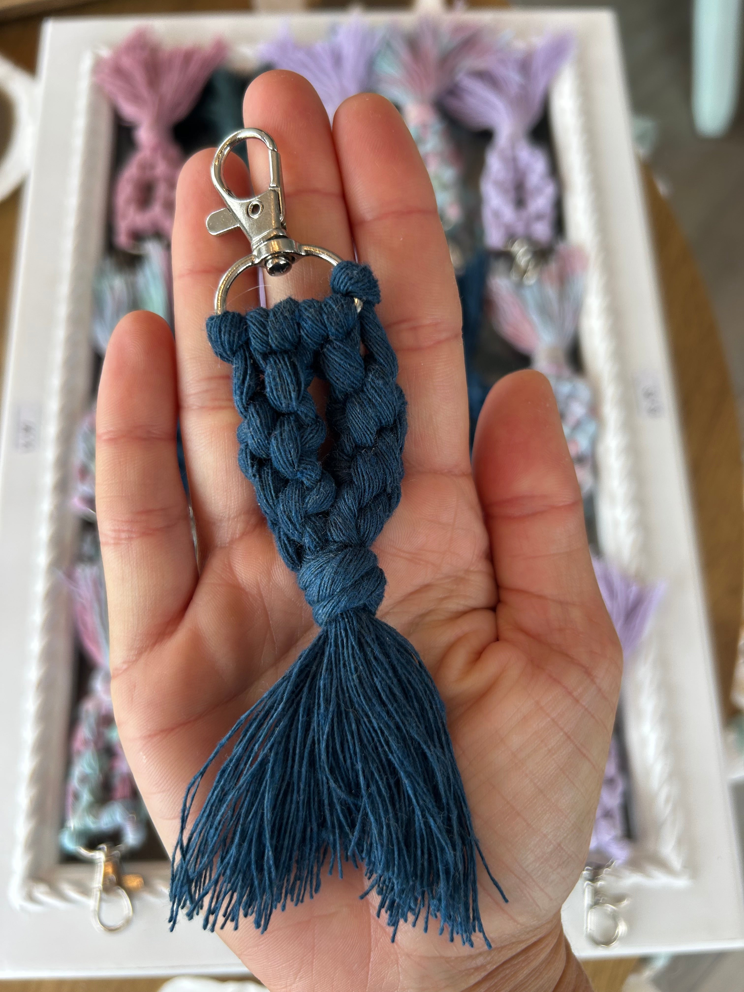 Handmade Mermaid Tail Crochet Keychain