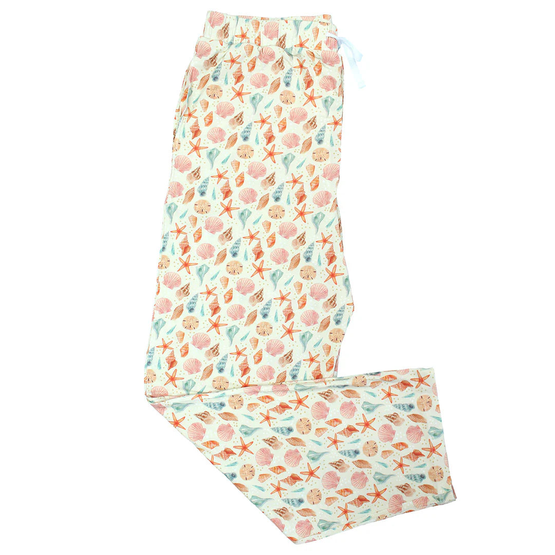 ADULT PANTS Seashell PJs (super soft bamboo fiber)